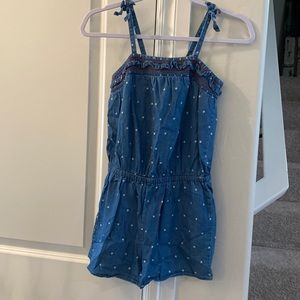 Chambray Romper. Girl’s size 10/12.